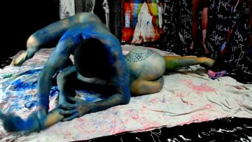 Wrestling in blue © Meton Atopik 2010