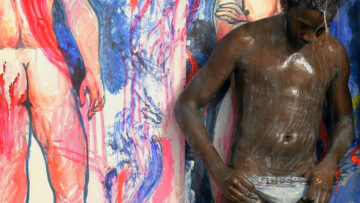 BLUE – showering – part 3 by Meton Atopik 2022.